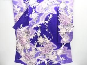 アンティーク　枝花模様振袖
